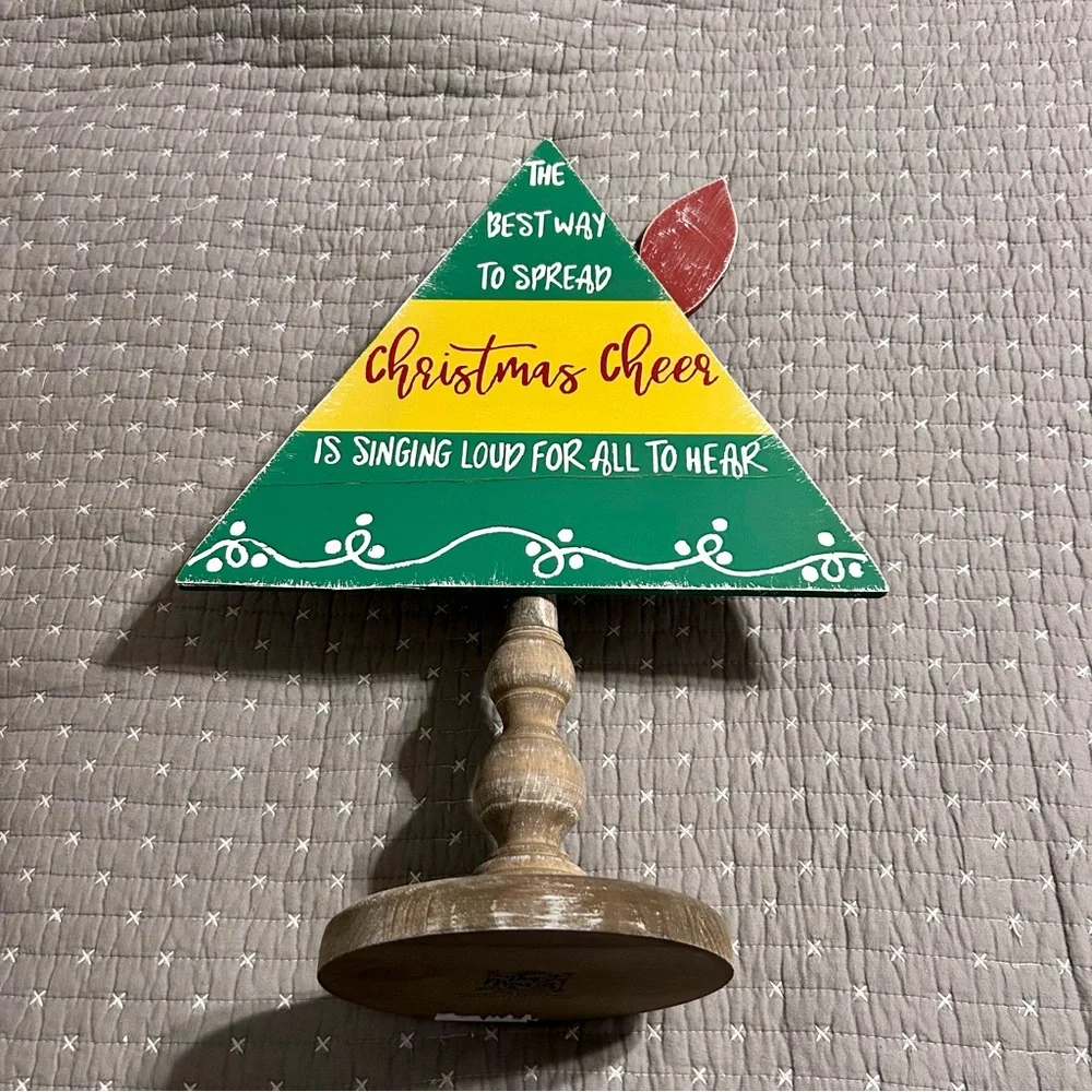 Festive ELF (the movie) Wooden Holiday Table Decor